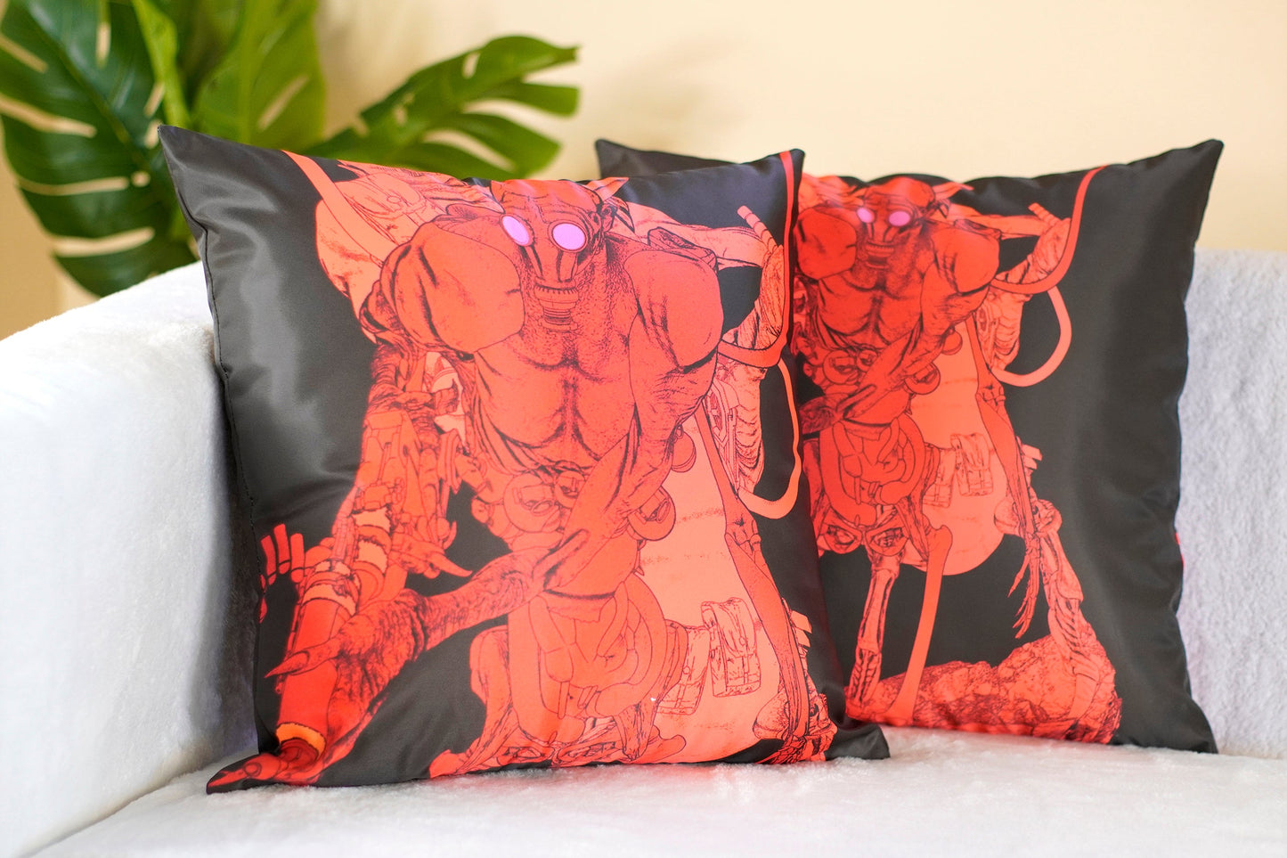 Xen Wear Pillow - Red Monster